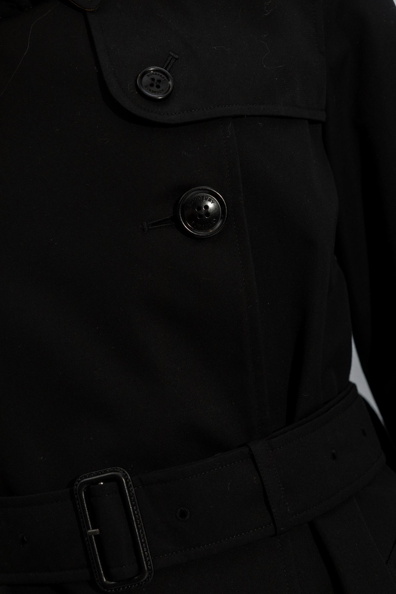 トレンチコート Burberry FW25 Black cotton trench coat (8079418 A1189) トレンチコート Burberry FW25 Black cotton trench coat